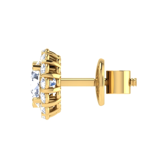 Quirina Gold Stud Earring