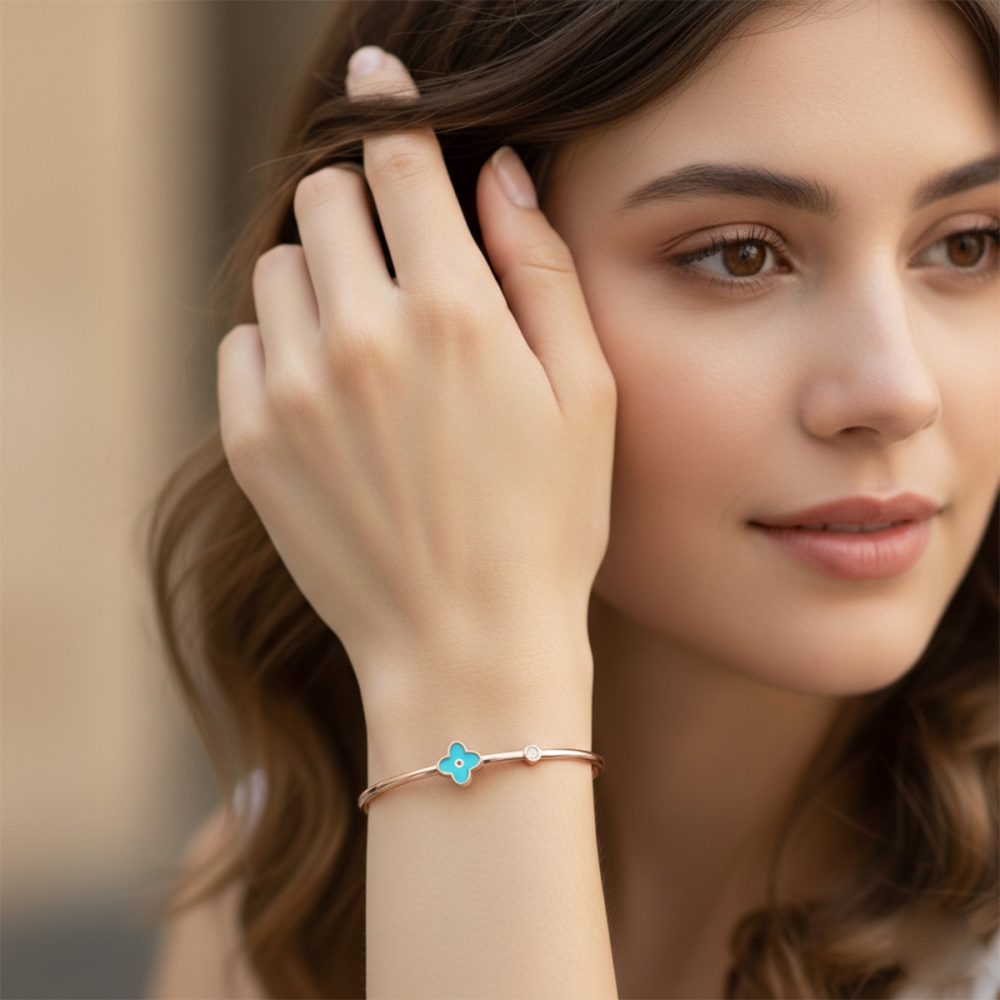 The Indraneel Blossom Diamond Bangle 