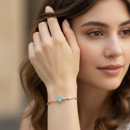 The Indraneel Blossom Diamond Bangle 