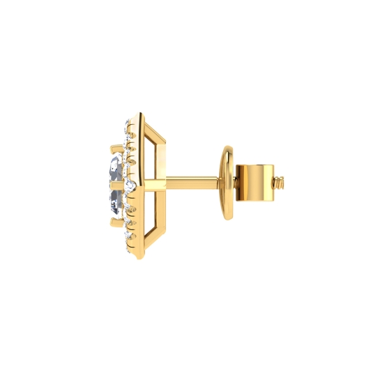 Qumla Gold Stud Earring