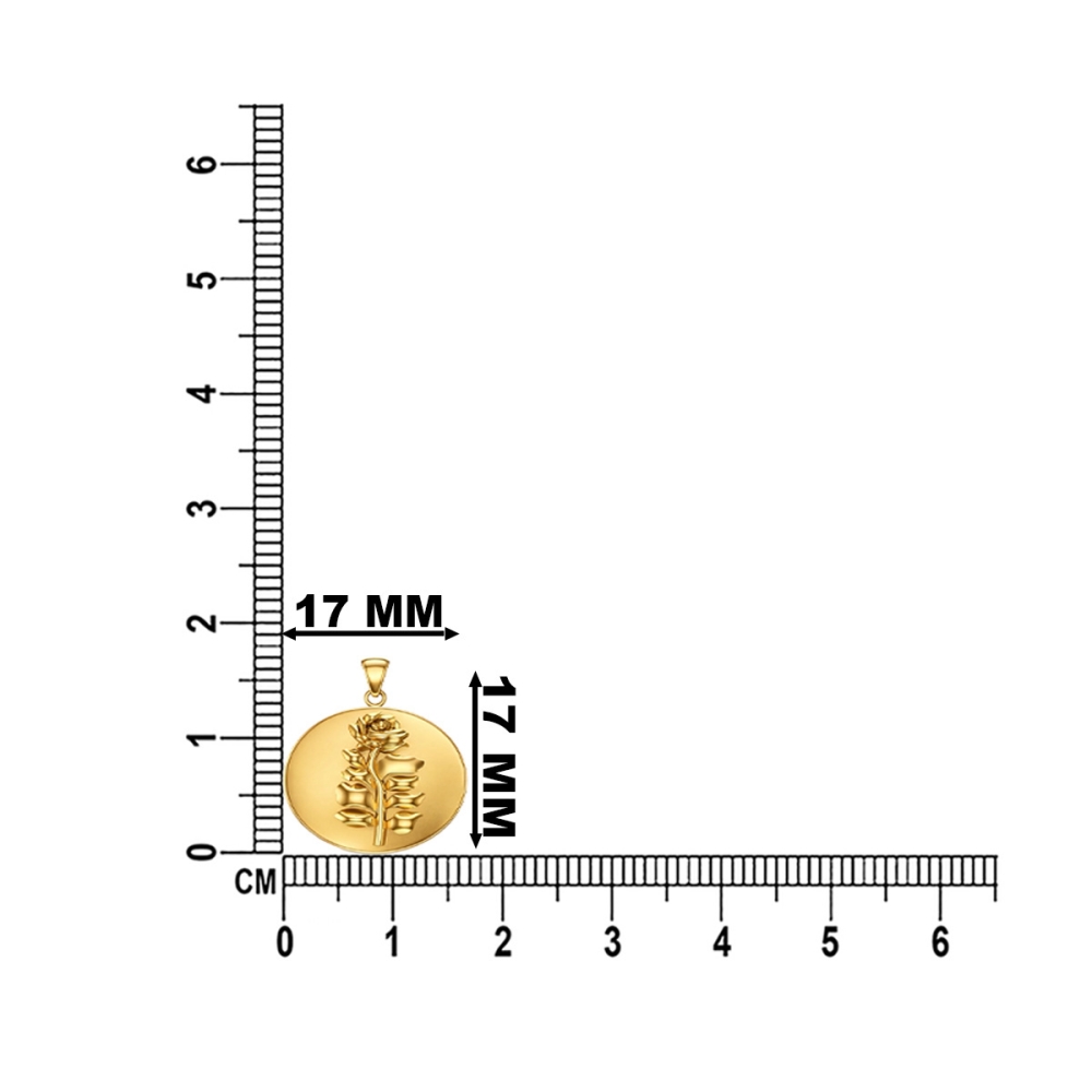 Shree Ganesha Lakshmi Gold Coin Pendant