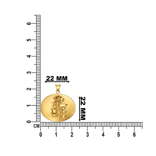 Lord Ganesha Lakshmi Gold Coin Pendant