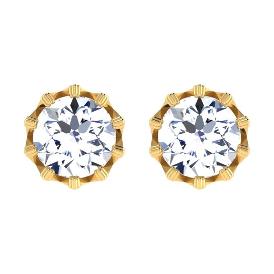 Quorra Gold Stud Earring