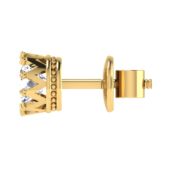 Quorra Gold Stud Earring