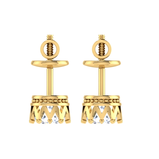 Quorra Gold Stud Earring