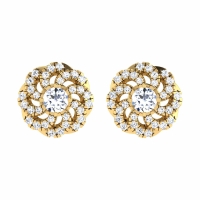 Qush Gold Stud Earring
