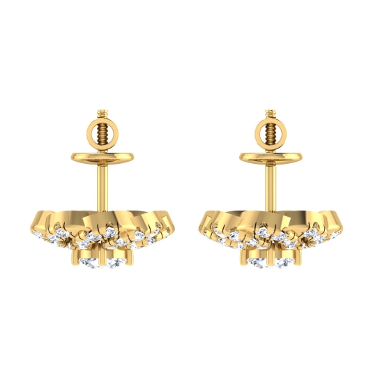 Qush Gold Stud Earring