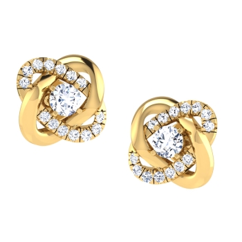 Raaki Gold Stud Earr…