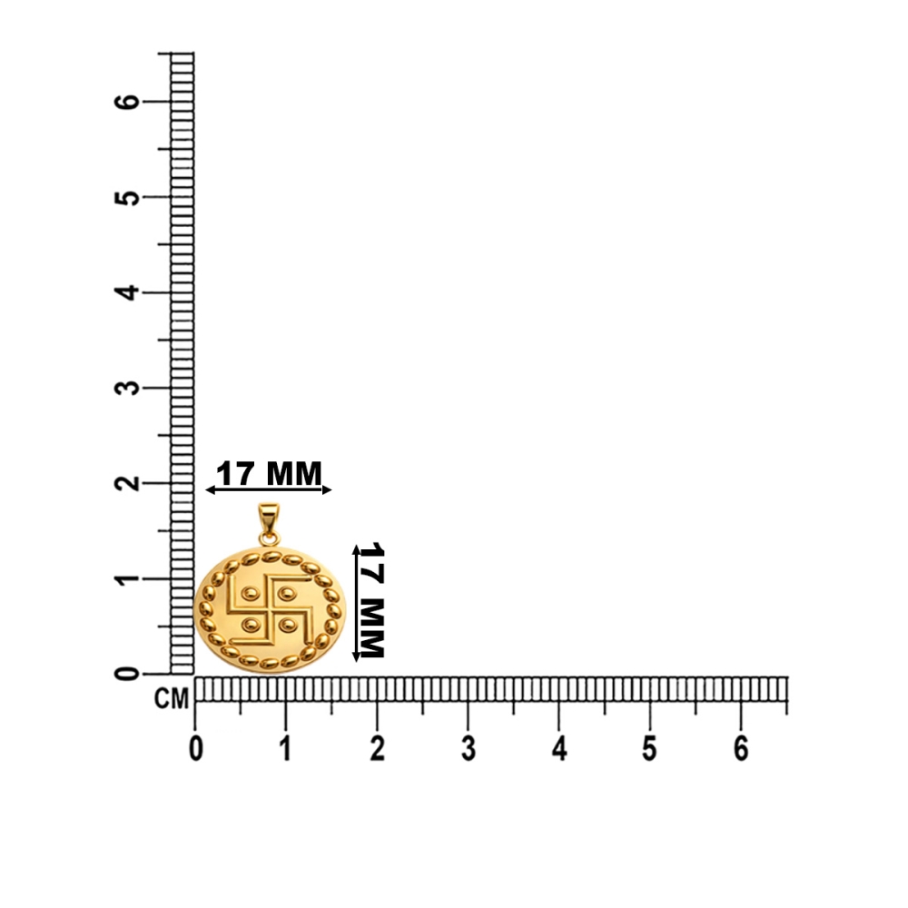 Mangalam Swastik Coin Pendant