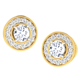 Quish Gold Stud Earr…