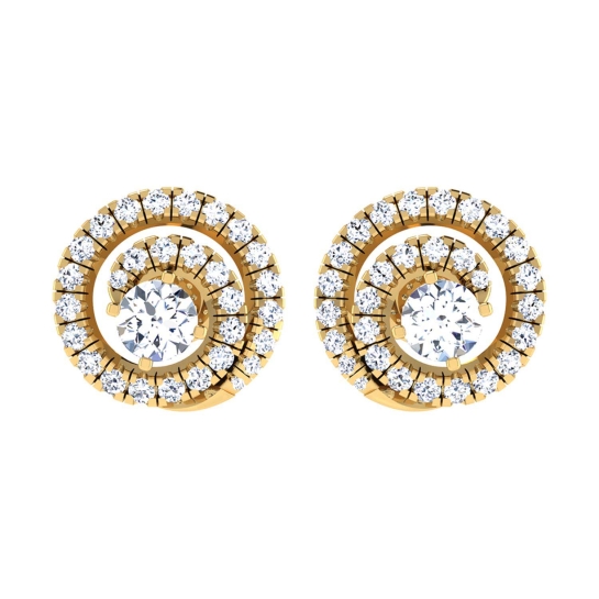 Quasim Gold Stud Earring