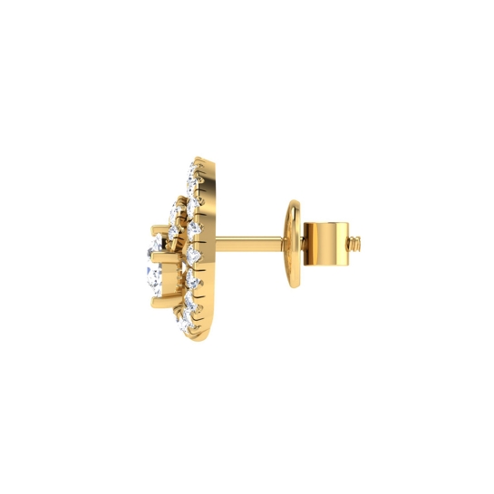 Quasim Gold Stud Earring