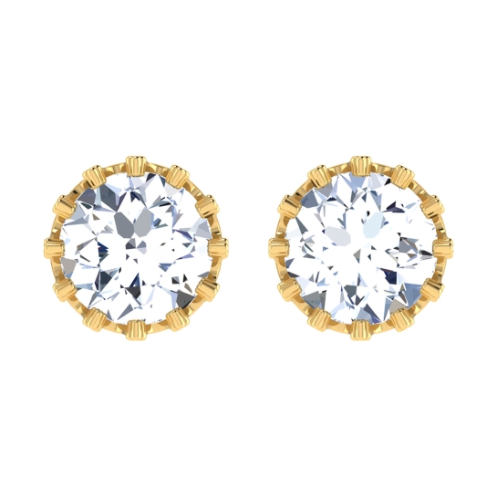 Qureshi Gold Stud Earring