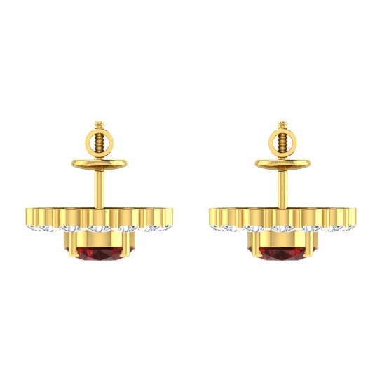 Qushi Gold Stud Earring