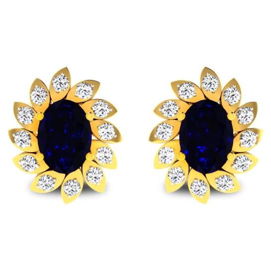 Queezi Gold Stud Earring