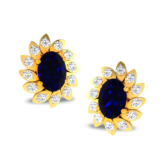 Queezi Gold Stud Earring Queezi Gold Stud Earring
