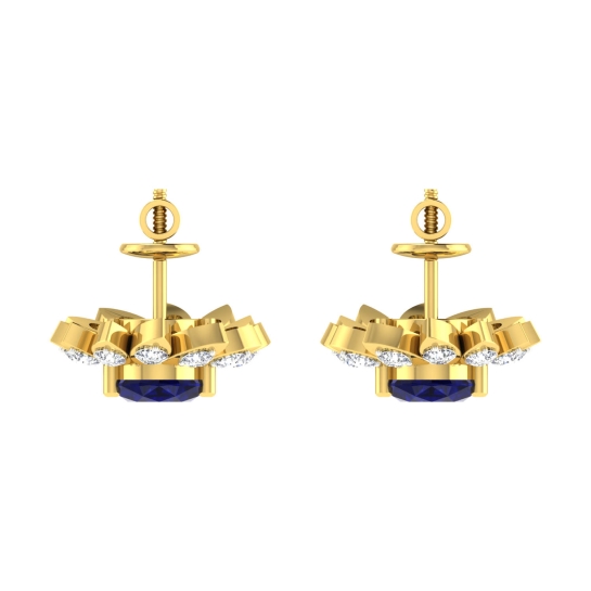 Queezi Gold Stud Earring