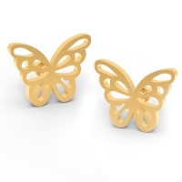 Aahaladita Gold Stud Earrings Design for daily use