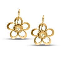 Aahana Drop Gold Earrings Design for daily use