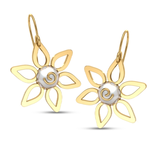 Eliana Gold Drop Earrings Design for daily use 