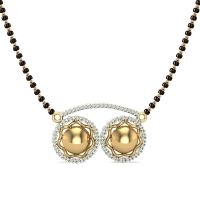 Aadhaya 18kt Yellow Gold Diamond Mangalsutra