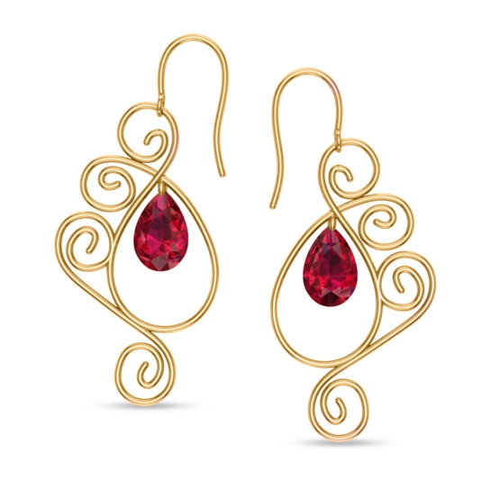 Valeria Ruby Drop Earrings Valeria Ruby Drop Earrings