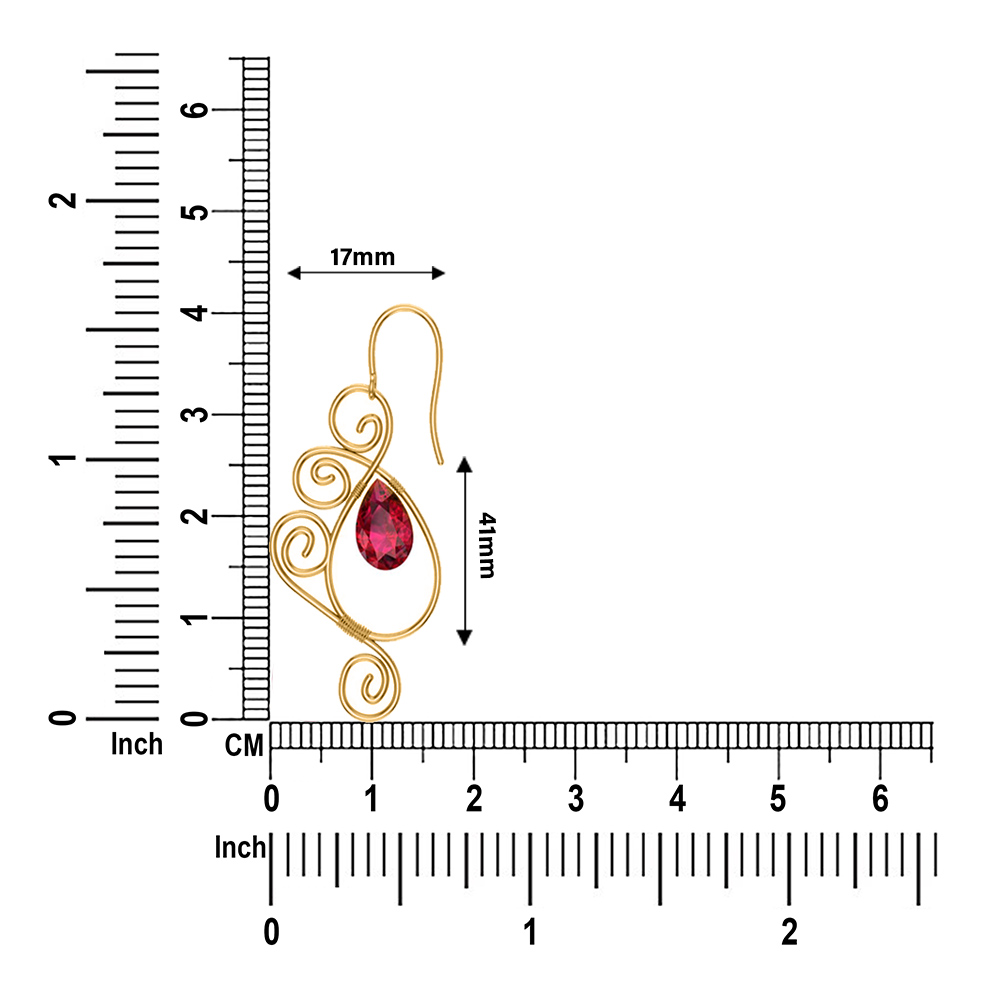 Valeria Ruby Drop Earrings Valeria Ruby Drop Earrings