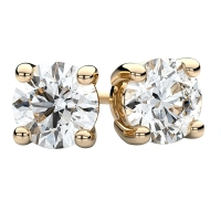 Yellow Gold Stud Earrings for Women