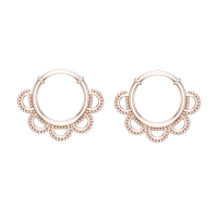 Ferosh Rose Gold Hoop Earrings