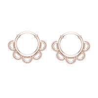 Ferosh Rose Gold Hoop Earrings