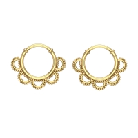 Ferosh Yellow Gold Hoop Earrings