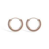 Mansh Rose Gold Hoop Earrings