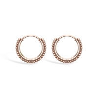 Mansh Rose Gold Hoop Earrings