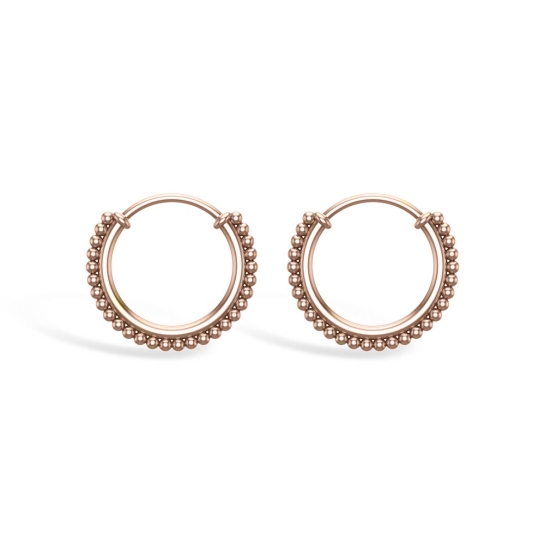 Rose Gold Earrings - Silver Palace