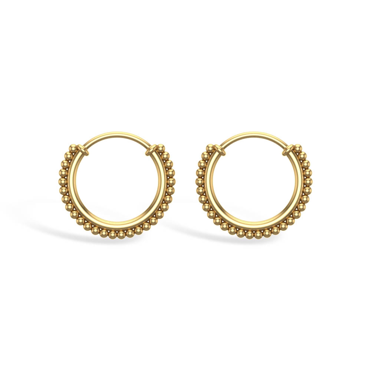 14K Rose Gold Hoop Earrings, Hand Engraved X-Pattern – Tilo Jewelry®