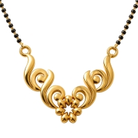 Aahana Yellow Mangalsutra Designs in Gold Aahana Yellow Mangalsutra Designs in Gold