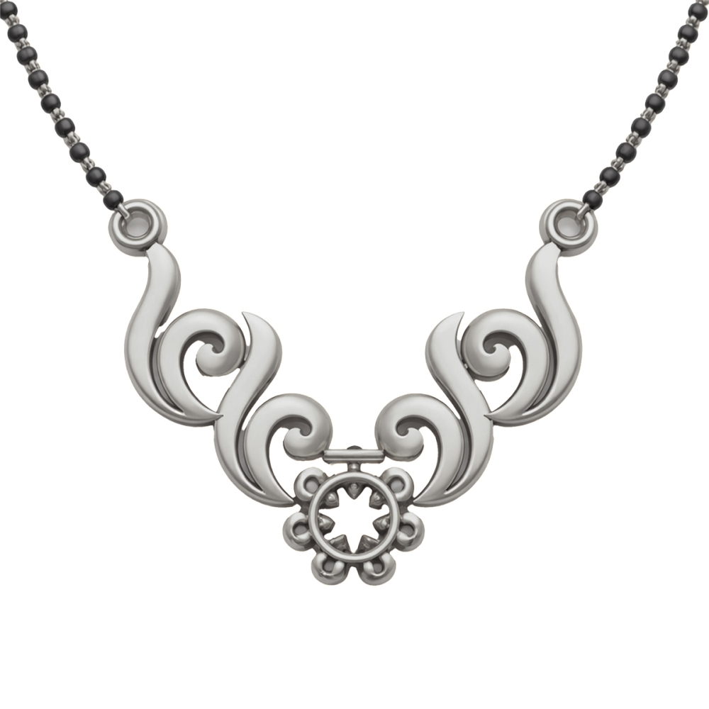 Aahana Yellow Mangalsutra Designs in Gold