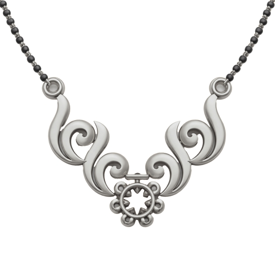 Aahana Yellow Mangalsutra Designs in Gold