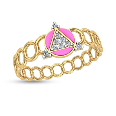 Teagan Gold and Diamond Ring