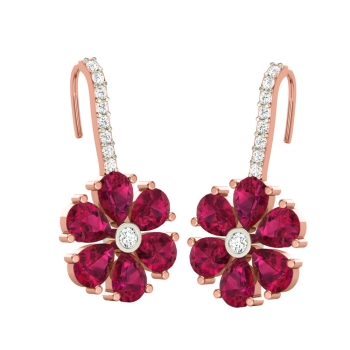 Eka Flower Drop Earrings