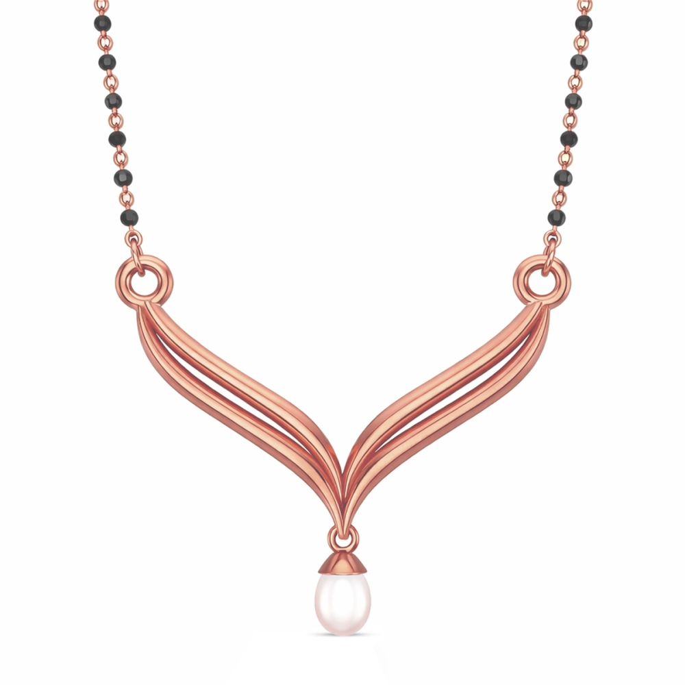 Ankita Yellow Mangalsutra Designs in Gold