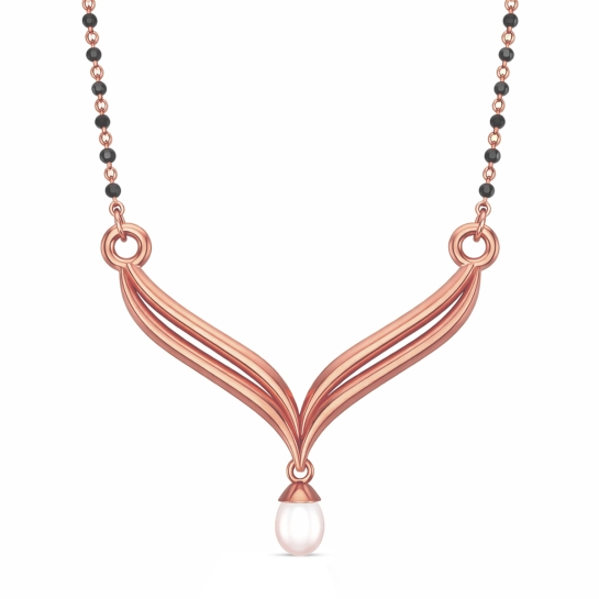 Ankita Yellow Mangalsutra Designs in Gold