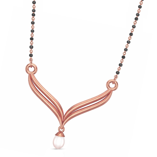 Ankita Yellow Mangalsutra Designs in Gold