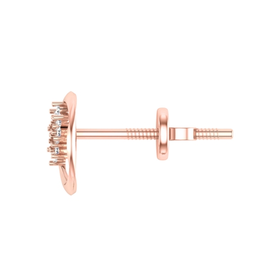 Eileena Rose Gold Stud Earrings