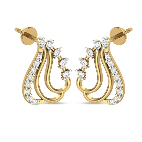 Ehimaya Yellow Gold Stud Earrings