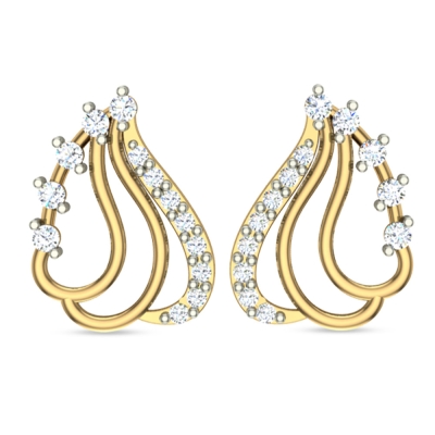 Ehimaya Yellow Gold Stud Earrings