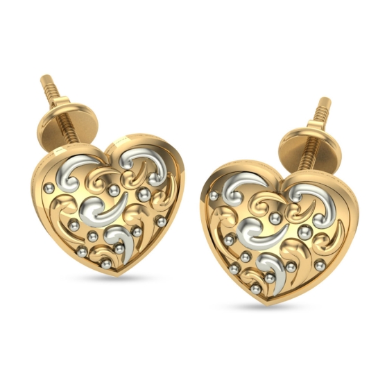 Eershita Gold Stud Earrings Design for daily use