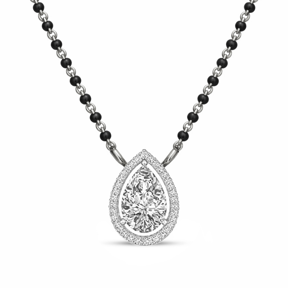 Adhyasari White Gold Mangalsutra