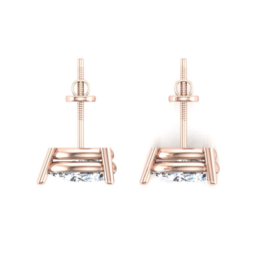 Aanandita Rose Gold Stud Earrings for Women