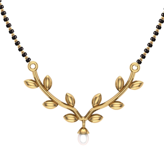 Deepa 18kt Yellow Mangalsutra Designs in Gold